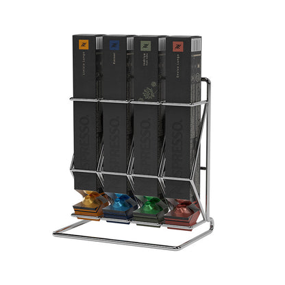 4-Tier Coffee Capsule Holder for Nespresso – Capsule & Creamer Organizer Rack