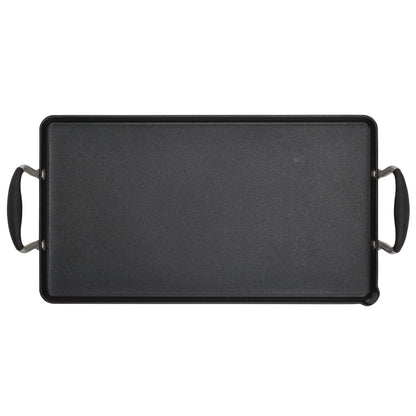 10 x 18-Inch Double Burner Griddle with Multi-Purpose Rack